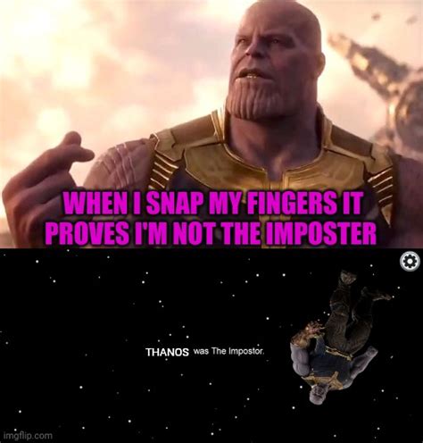 Among Us Thanos Meme Imgflip