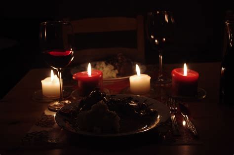 Candle Lit Dinner At Home Date At A Fancy Restaurant Candle Light