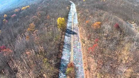 The Abandoned Graffiti Highway Leading To Centralia A Near Ghost
