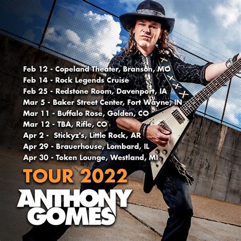 Anthony Gomes Tickets 2022 Concert Tour Dates And Details Bandsintown