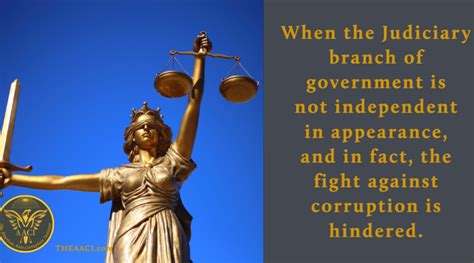 Judiciary Independence A Central Pillar In The Fight Against Corruption The American Anti