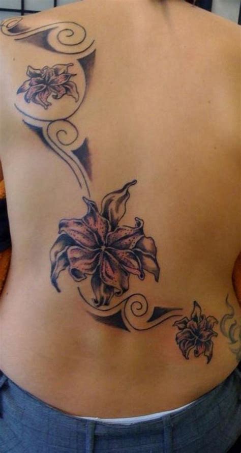 Bee balm scarlet beebalm scarlet monarda oswego tea crimson beebalm Large Lily Flower Back Piece Tattoo Design