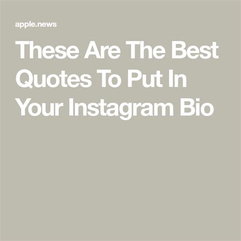 These Are The Best Quotes To Put In Your Instagram Bio — Refinery29