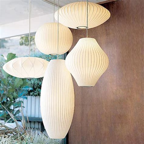 Japanese Silk Lantern Lamp Gabyberg Design Fabric Chandelier
