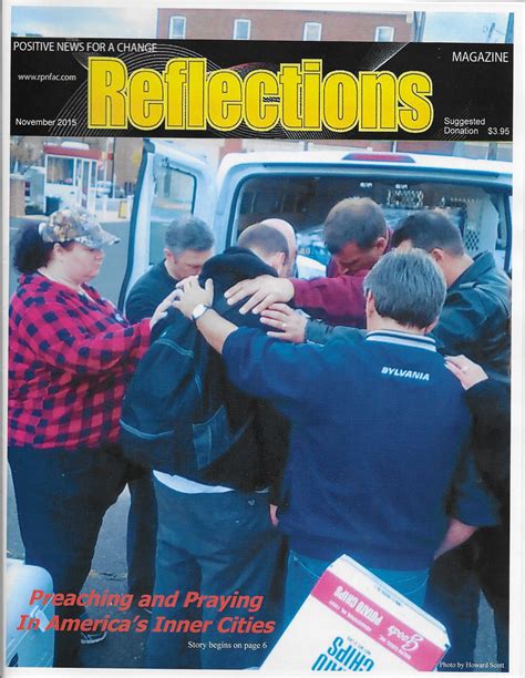 Reflections Magazine November 2015 Issue Article Coalition To Save Lives