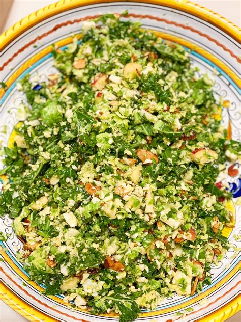 Best Ever Kale & Shaved Brussels Sprouts Salad — Get Fit Mom