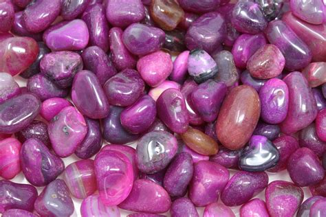 Dyed Pink Agate Tumbled Stones Choose 4 Oz 8 Oz Or 1 Lb Bulk Lots