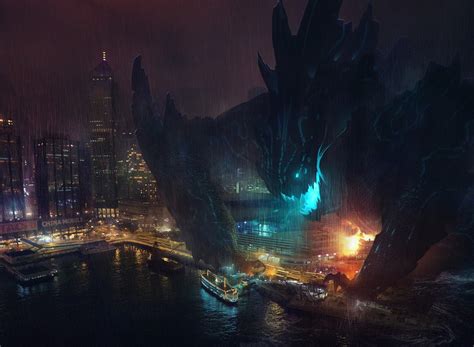 Giant Monster Destroying The Entire City Wallpaper Download 1920x1408