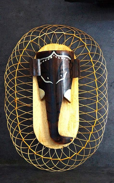 Handcrafted Bamboo Ganesh Wall Hanging For Home And Wall Decoration