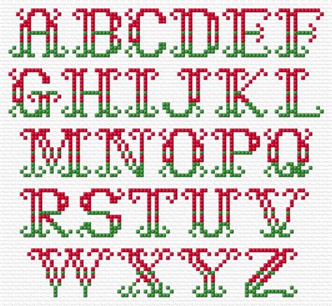 cross stitch christmas alphabet patterns pdf modern counted easy cute letters cross stitch