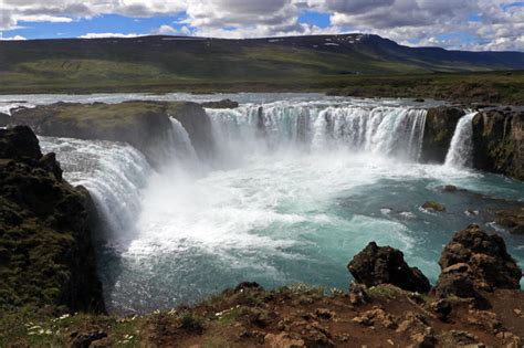 Goðafoss Waterfalls On Skjálfandafljót River