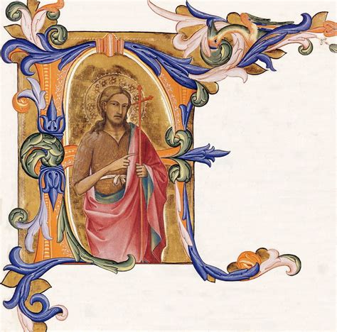 File:Letter A-F-Saint John the Baptist-Lorenzo Monaco - Antiphonary ...