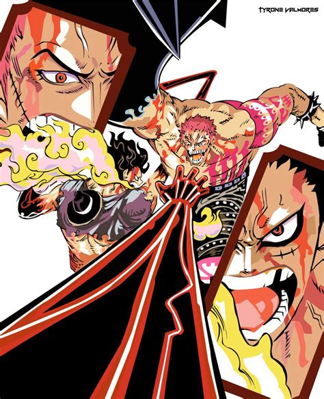 Luffy Vs Katakuri Vector Art By Raijtt On Deviantart One Piece Manga