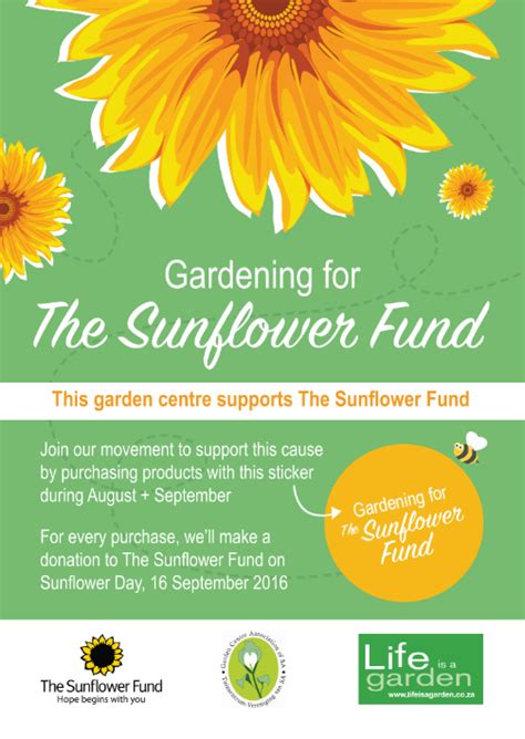 Gardening For The Sunflower Fund Life Is A Garden