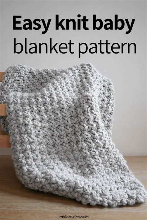 Easy Chunky Knit Blanket Pattern Free Mallooknits
