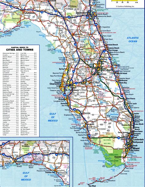 Printable Florida Road Map
