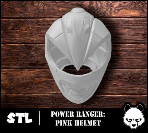 Pink Power Ranger Helmet STL Files 3D Model Power Ranger Etsy