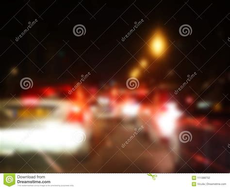 Abstract Blurred Background Blurred Road With Car Running Stock Photo