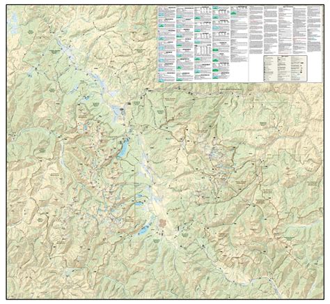 Sawtooth And Whitecloud Mountains Idaho Trail Map By Adventure Maps Inc