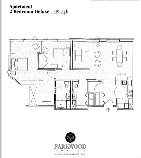 Floor Plan For Assisted Living Suites At Parkwood Mennonite Home