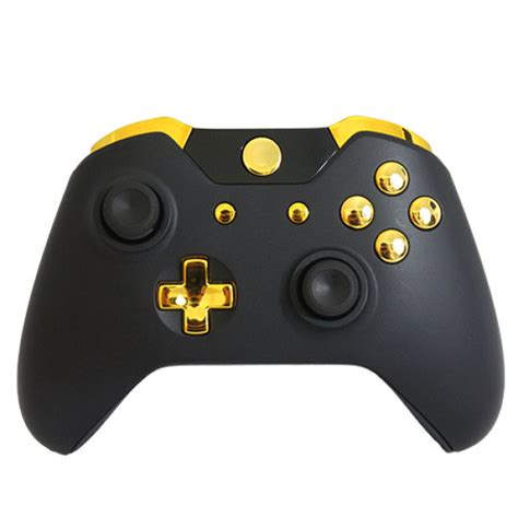 Xbox One Wireless Custom Controller Gold On Matte Black Games