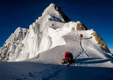 Approaching The Summit Of Broad Peak 8051 M Part Of Gasherbrum