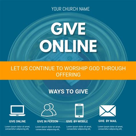 Copy Of Church Giving Flyer Postermywall