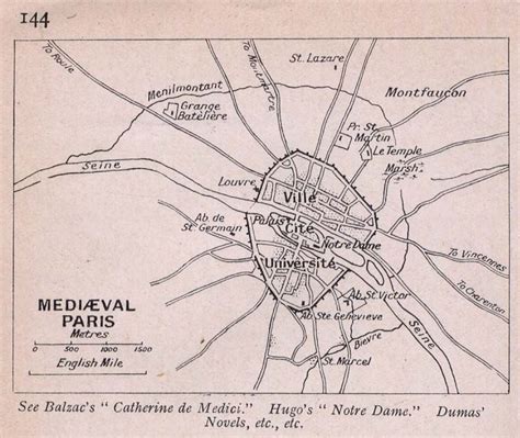 Mapa De París En La Edad Media Tamaño Completo Ex