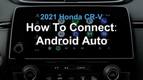 2021 Honda Cr V How To Connect To Android Auto Rairdon Automotive