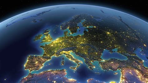 Europe from space - Bing Wallpaper Download