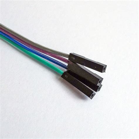 4pcs 200mm Dupont Single Pin To Pin 1p Connector Wire Hobbyrc Uk