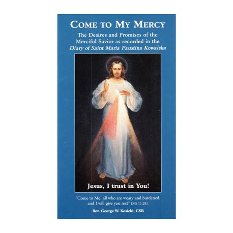 Come To My Mercy Booklet The Catholic Company