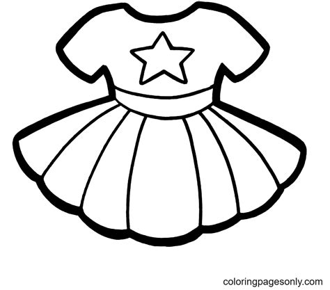 Dress Coloring Pages Free Printable Coloring Pages