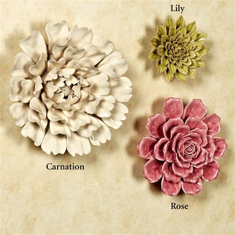 Ceramic Flowers Wall Art Recreate Using Corn Starch Claycold