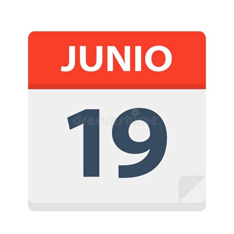 Junio 2 Icono Del Calendario 2 De Junio Ejemplo Del Vector De La