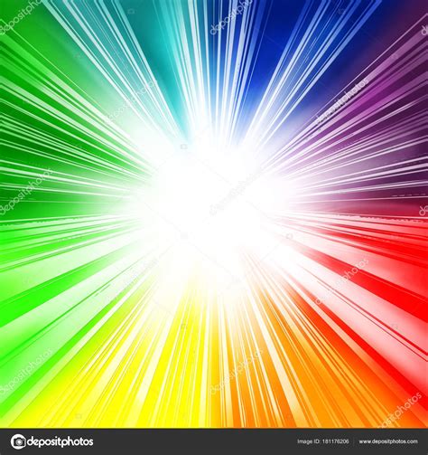 Regenbogenfarben — das lichtspektrum ist ein winziger teil des elektromagnetischen spektrums, der ohne technische hilfsmittel über das menschliche auge wahrgenommen werden kann. Schönen sonnigen Hintergrund mit Regenbogenfarben, Urlaub ...
