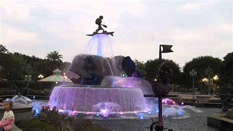 Disney Fountain At Hong Kong Disneylad Youtube