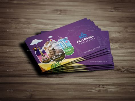 Travel Agency Business Card By Designslab Graphicriver