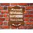 Stained Personalized Welcome Sign Farmhouse Decor Tavern Style 