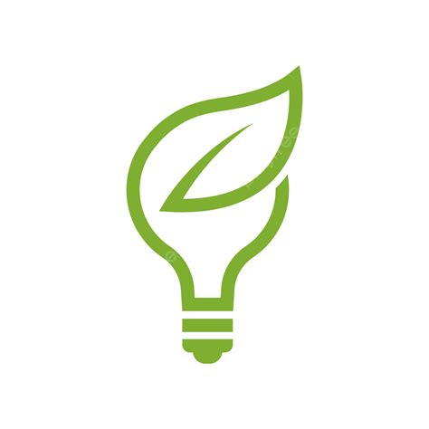 Eco Friendly Energy Light Bulb Leaf Green Electricity Solar Power Logo