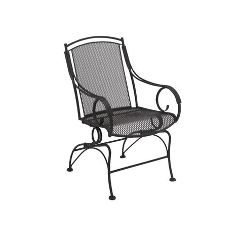 Sourcing guide for wrought iron patio chairs: Woodard Briarwood Wrought Iron Coil Spring Barrel Chair ...