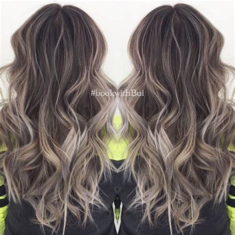 Light Ash Blonde Balayage On Dark Hair - Ash Blonde Balayage On Asian Hair