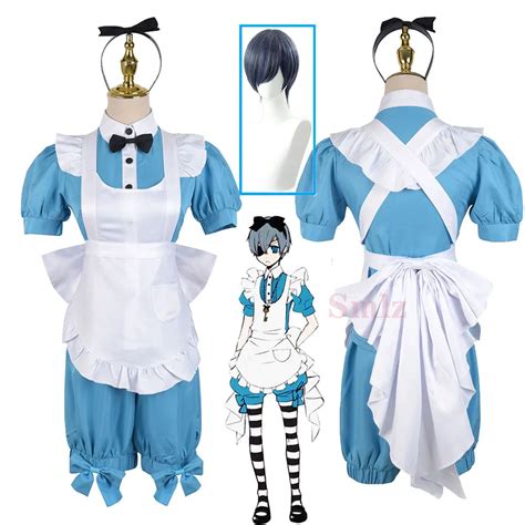 Anime Cosplay Costumes Black Butler Alice Kuroshitsuji Ciel Phantomhive