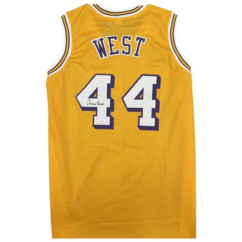 Basketball Jerry West Signed And Framed Los Angeles Lakers Jersey Jsa