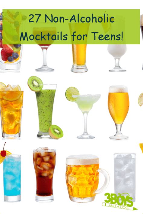 There's also pop, juice and water machines. Mocktail Recipes for Teenagers - 3 Boys and a Dog
