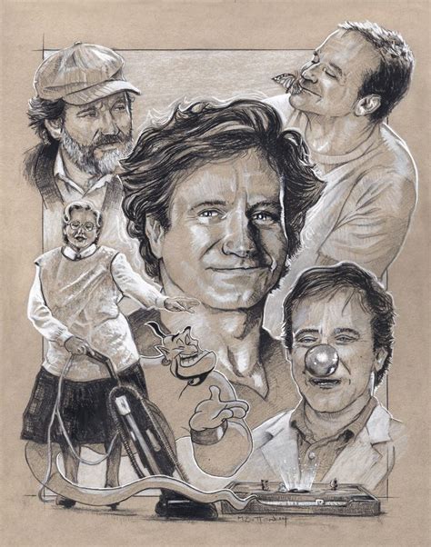 Robin Williams Tribute Sketch By MarkButtonDesign On DeviantART Robin Williams Art Robin