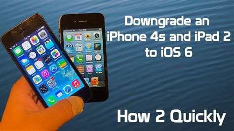 How 2 Quickly Downgrade An Iphone 4s And Ipad 2 To Ios 613 Youtube