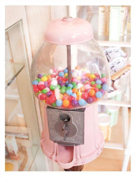 Beautiful Pinks Gumball Machine Bubble Gum Machine Gumball