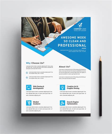Professional Business Flyer Design · Graphic Yard Graphic Templates Store