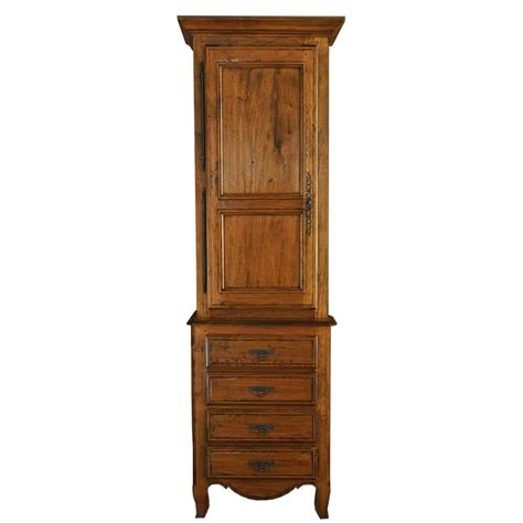 Features include full overlay doors, soft close hinges and a particle board cabinet box with a plywood back. Country French Linen Cabinet - J. Tribble